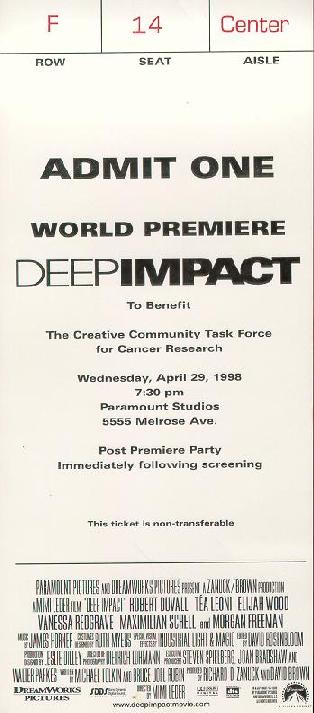Ticket to the premiere