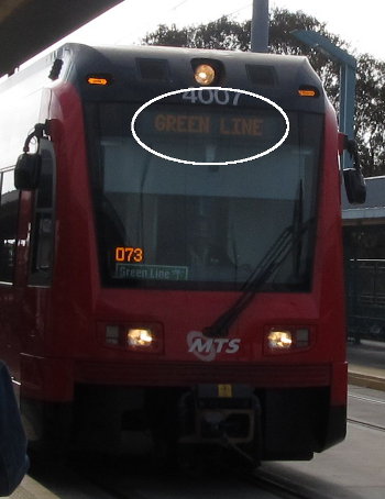 this train is not red