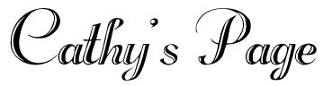 Cathy's Page