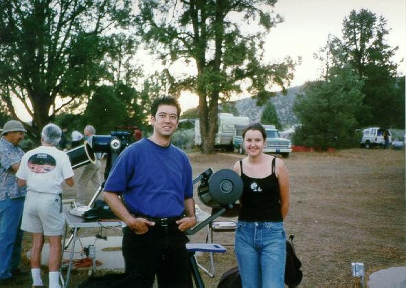 Me, Jennifer, and the telescope